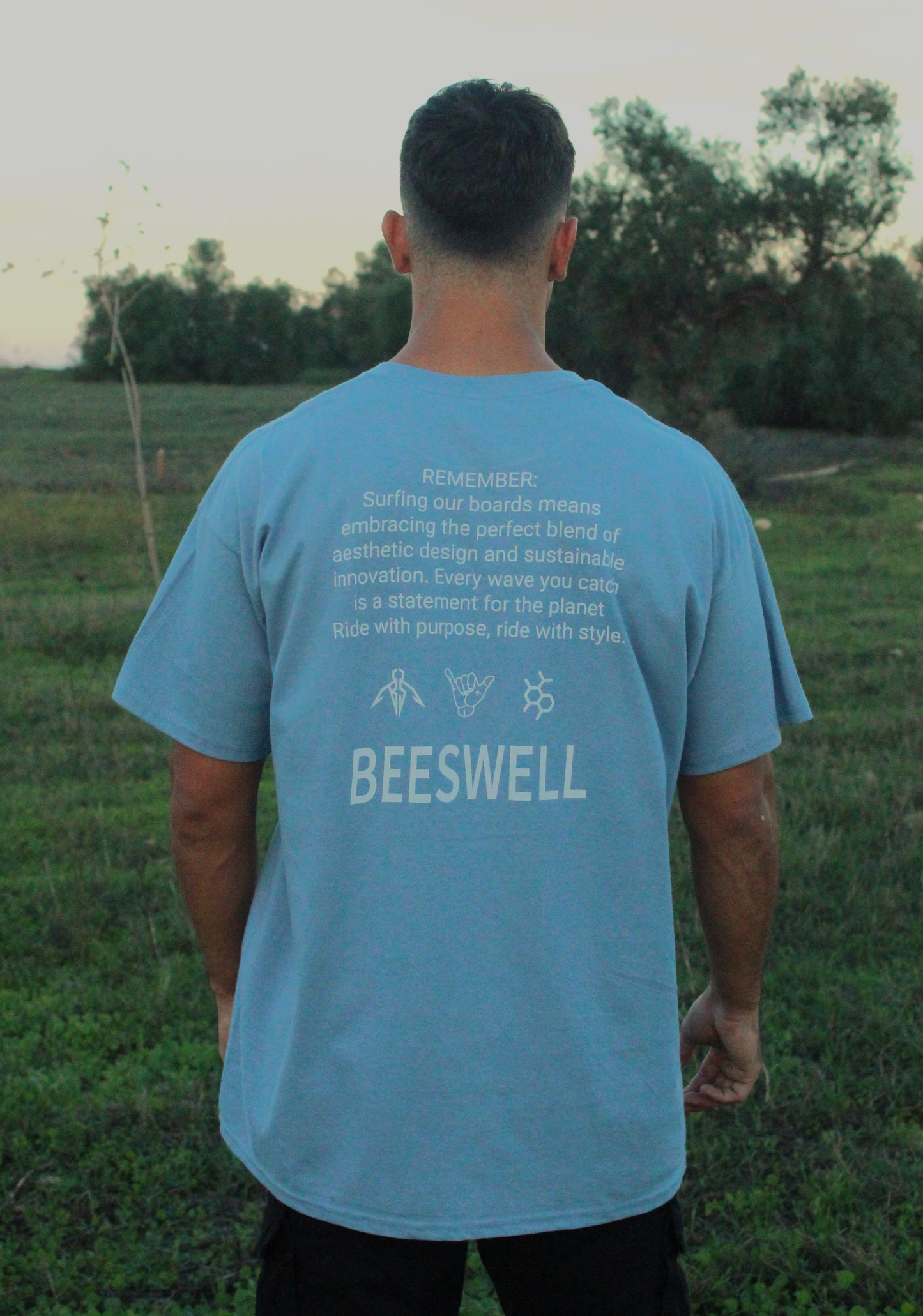 Camiseta Beeswell - "Ride With Purpose"